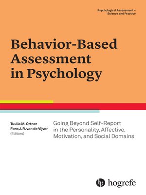 cover image of Behavior-Based Assessment in Psychology